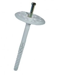 Дюбель для изоляции IZM 10х140 с металлическим гвоздём, 100 шт. фото 1