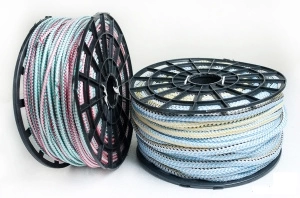 Веревка вязаная полипропиленовая 18 мм цветная фото 1