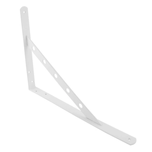 Уголок-кронштейн усилен.белый фото 2