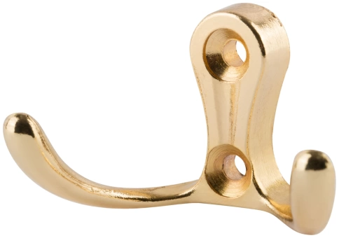 Крючок двойной золото  фото 2