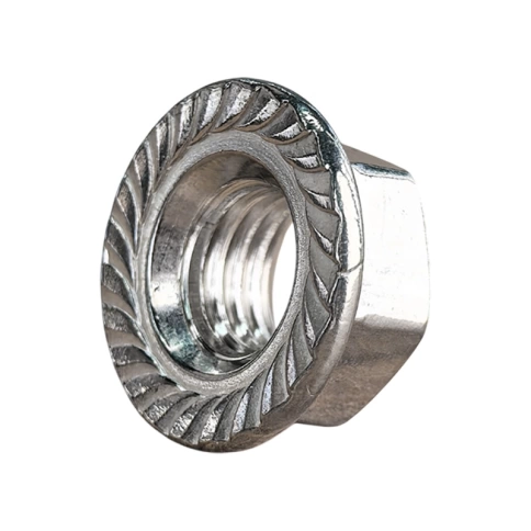 Гайка с фланцем М10 DIN 6923 нержавеющая сталь А2 фото 1