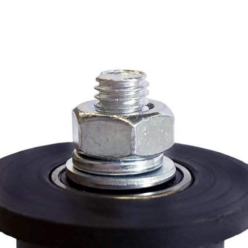 Ролик d50 мм ЧР2505 под трубу 20*20, черный капролон фото 2