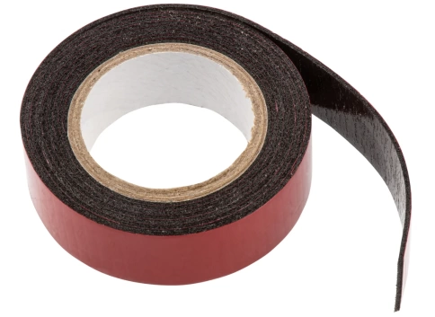 Лента клейкая двусторонняя 19мм х 5м, на вспененной основе, усиленная, черная Matrix фото 1