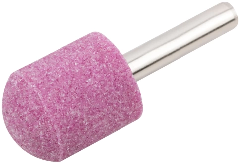 Шарошка абразивная по металлу, хвостовик 6 мм, цилиндр с закругл. 20х25 мм фото 2