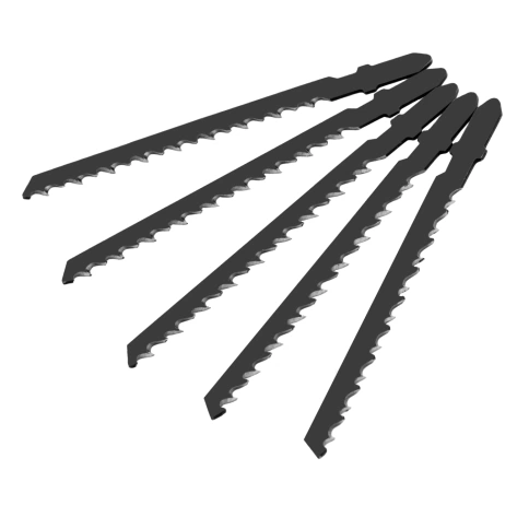 Полотна для эл.лобзика по дереву 75х4мм Т244D 5 шт Сибртех фото 1