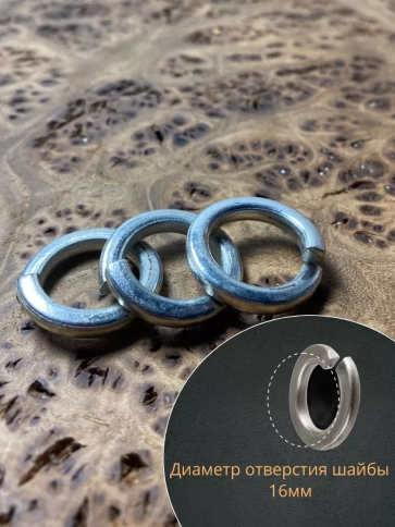Шайба гровер пружинная оцинкованная М16 DIN127, 10 шт. фото 3