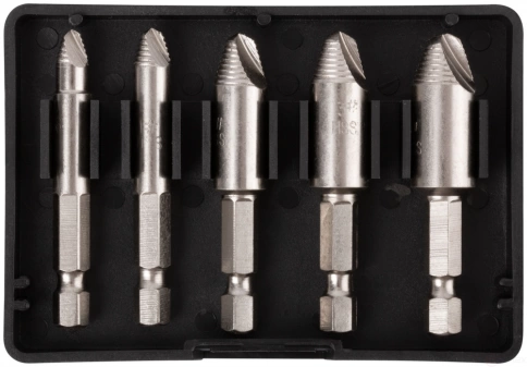 Набор экстракторов для болтов и шпилек усиленный, HSS сталь, Профи 5шт. фото 1