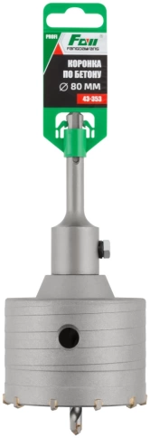 Коронка по бетону, FDW, SDS Plus, хвостовик 100 мм, 80 мм фото 2