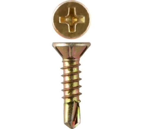 Саморез оконный, под сверло, 3,9х16 ЖЦ, 10шт. фото 5