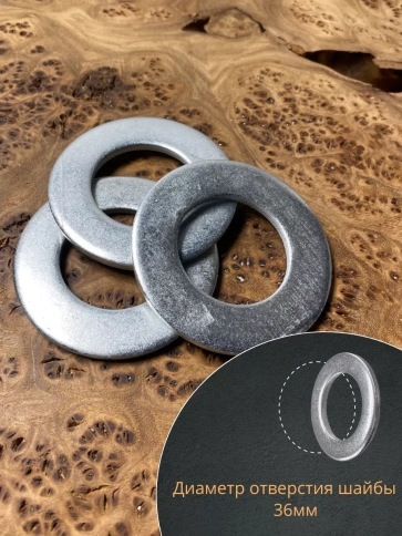 Шайба М36 оцинкованная DIN125, 20 шт. фото 3