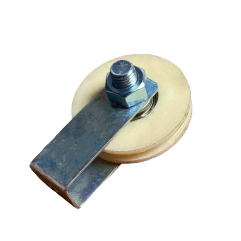 Ролик бельевой d60 мм Р2724 со скобой, капролон фото 1