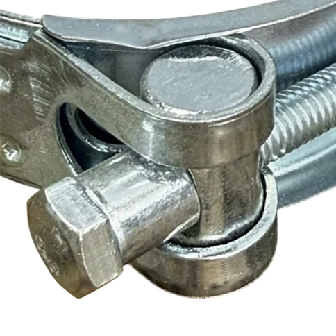 Хомут одноболтовый силовой 48-51 мм, оцинкованный фото 2