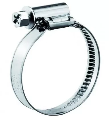 Хомут стяжка червячный 32-50/9 W2 нержавейка, 5 шт. фото 4