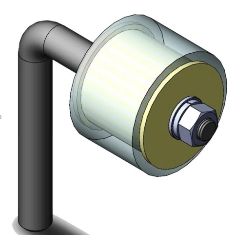 Ролик поддерживающий атмосферостойкий гнутый К1001, 2 шт. фото 6