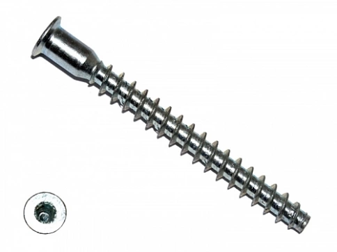 Винт-конфирмат 7х70 мм под шестигранник, 50 шт. фото 5