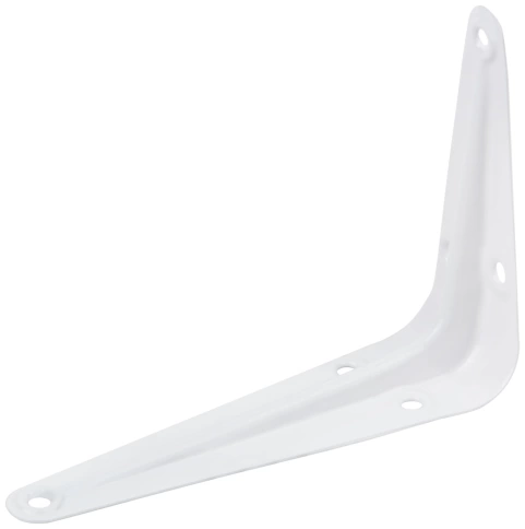 Уголок-кронштейн 75х100 мм (0,7 мм) белый фото 1