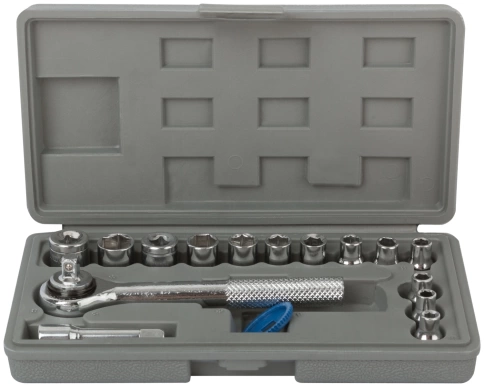 Набор торцевых головок 17 шт 1/4 фото 2