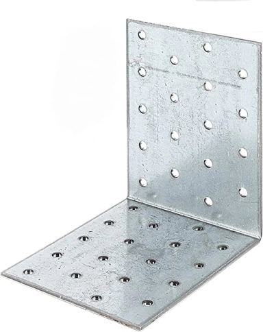 Крепежный перфорированный уголок 90х90х40 ОЦ, 4 шт. фото 5