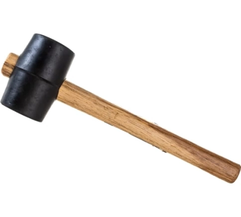 Киянка резиновая, черная резина, деревянная рукоятка 230 гр. Ultima фото 1