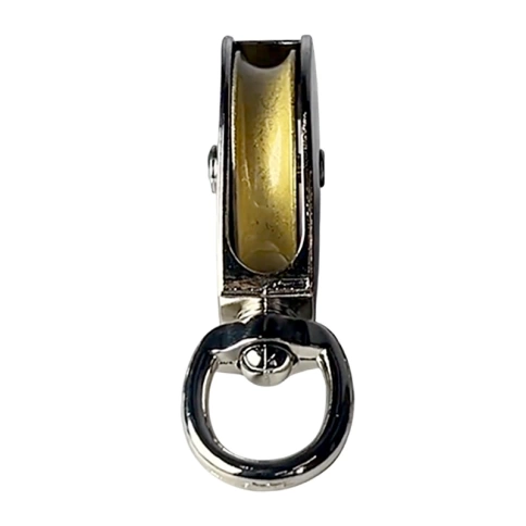 Блок одинарный, шкив металлический М20 оцинкованный фото 2