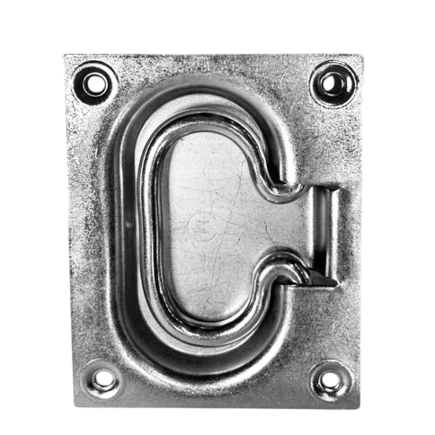 Ручка откидная скрытая 100х80 цинк фото 3