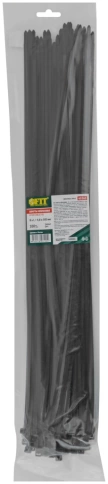 Хомуты нейлоновые черные для проводов 500х4,8 мм 100 шт.  фото 2