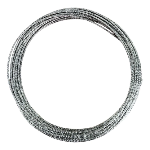 Трос стальной d10 с зажимами (4 шт.) ОЦ без оплетки, 10 м. фото 2