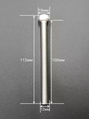 Винт нержавеющий шестигранник  М12х100, DIN 912,10 шт фото 2