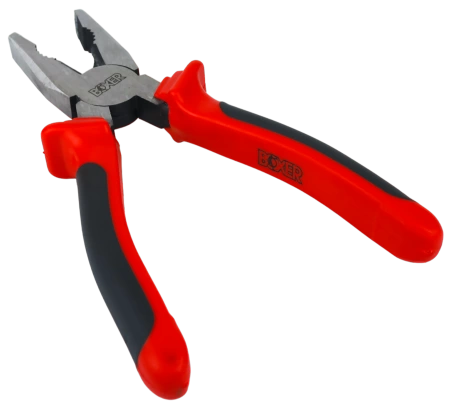 Плоскогубцы Boxer комбинированные., двухкомпонентные рукоятки 180 мм фото 1