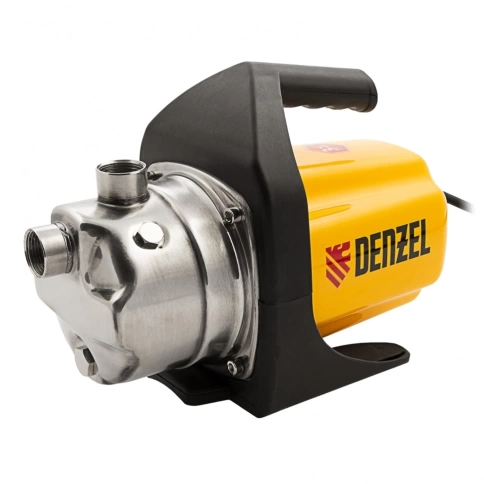 Насос садовый поверхностный нержавеющий GP1000X 1000 Вт 3500 л/ч подъем 44 м Denzel фото 1