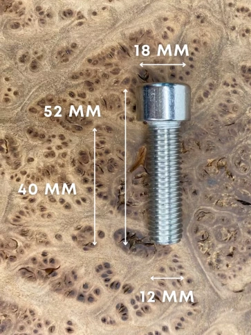 Винт нержавеющий шестигранник  М12х40, DIN 912, 4 шт фото 3