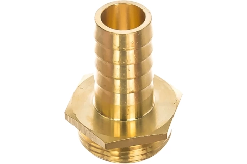 Штуцер для шланга 3/4" с наружной резьбой G1" Denzel фото 1