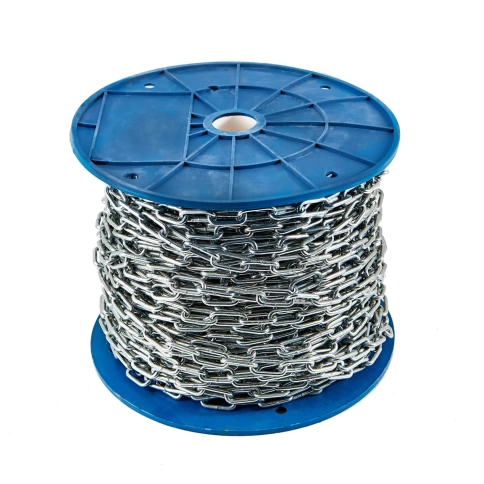 Цепь короткое звено d6 20 м стальная ОЦ DIN766 фото 4