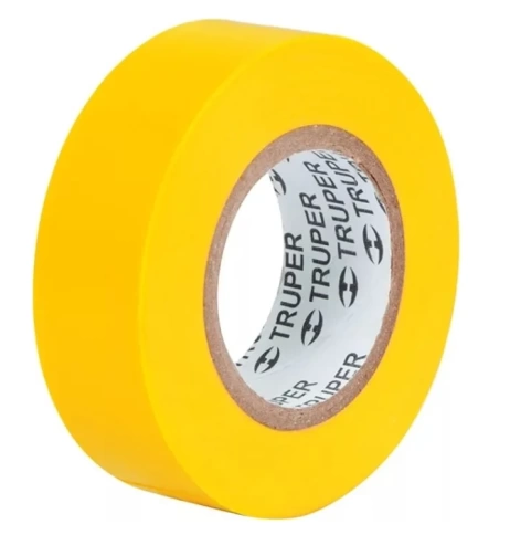 Изолента акрил 19 мм х 9 м М-22A желтая фото 1