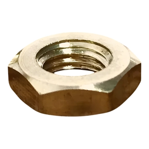 Гайка низкая М8х1 DIN 439, латунная фото 1