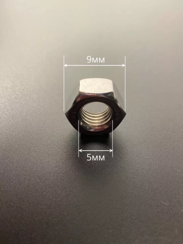 Гайка оцинкованная М5 DIN934 шестигранная 2500 шт. контейнер фото 2