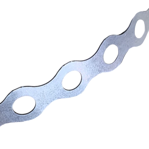 Лента перфорированная 17х0,5 УП волна 25 м, оцинкованная фото 1