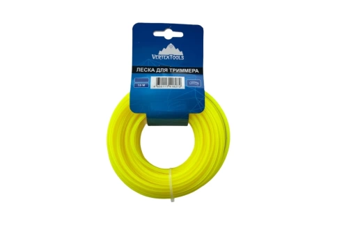Леска для триммера звезда 4мм V 15м  VERTEX фото 1