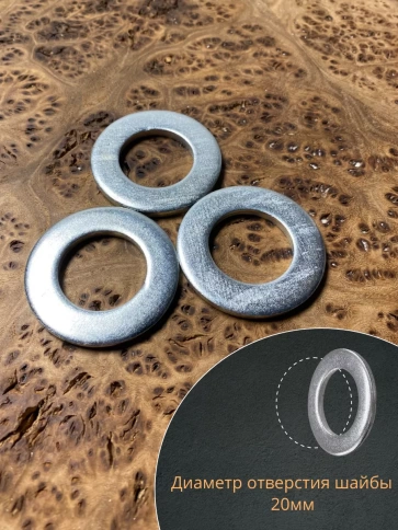 Шайба М20 оцинкованная DIN125, 20 шт. фото 3
