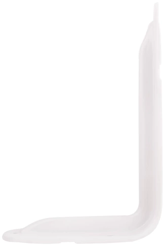 Уголок-кронштейн (1,0 мм) усилен.белый фото 2