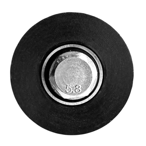 Ролик d50 мм ЧР2506 под угол, черный капролон фото 3