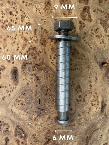 Болт БСР самоанкерирующийся распорный М6х65, 5 шт  28778-90  фото 3