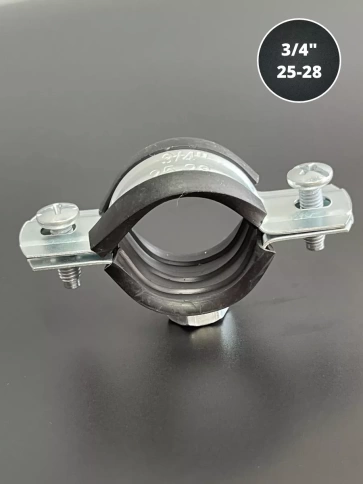 Хомут сантехнический d 3/4" 25-28 PREMIUM , 5 шт. фото 2