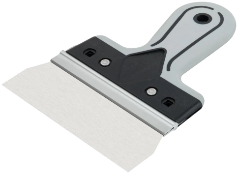 Шпатель фасадный Профи, нержавеющая сталь, прорезиненная ручка 150 мм фото 2