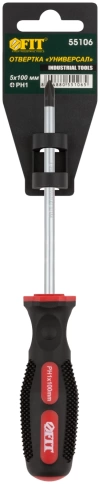 Отвертка Универсал, CrV сталь, прорезин.ручка, Профи РН1 фото 6