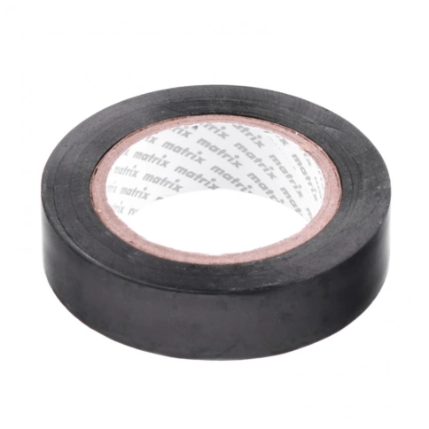 Изолента ПВХ 15 мм х 10 м 150 мкм (черная) Matrix фото 1