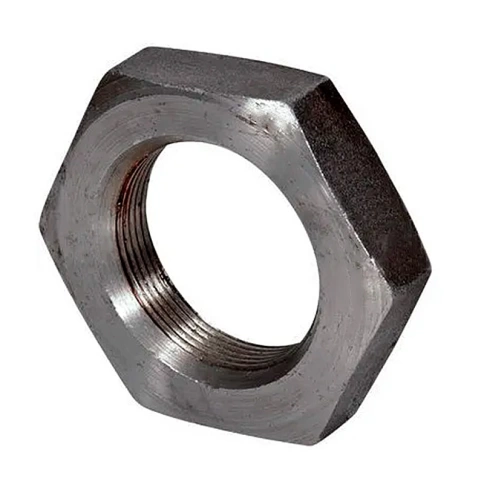 Гайка низкая М10х1 мм DIN 439, оцинкованная фото 1