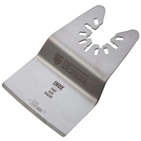 Насадка-шабер для МФИ для снятия краски Inox, ширин 50 мм ступенчатая Denzel фото 1