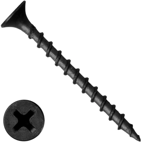 Саморез по г/к, част., рез.фосф.  фото 3