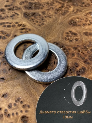 Шайба М18 оцинкованная DIN125, 10 шт. фото 3
